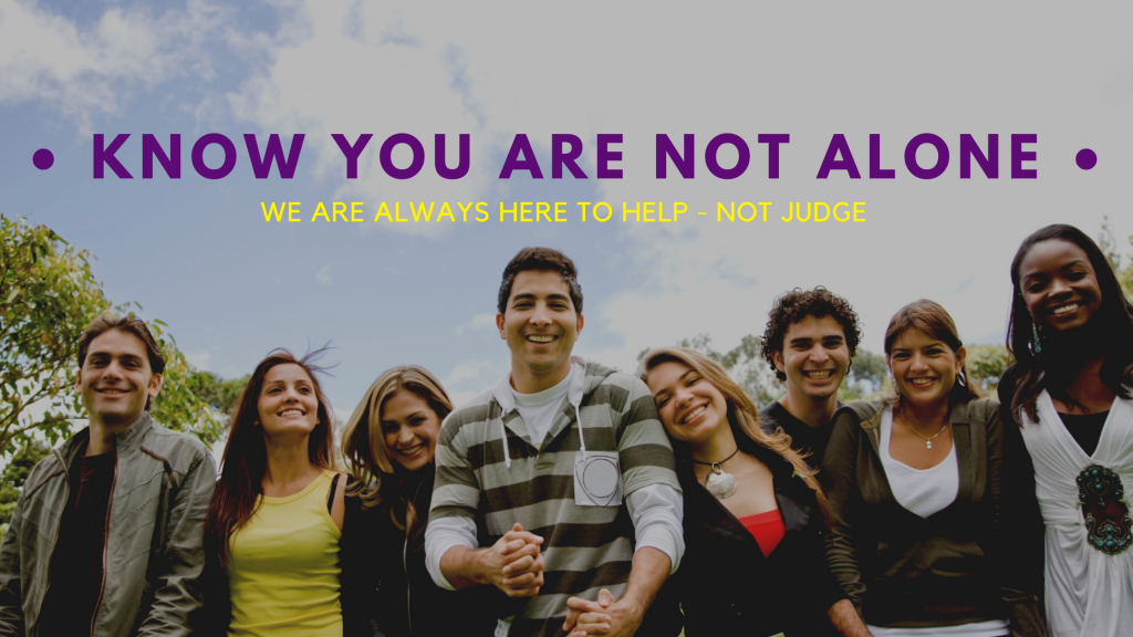 Know That you are NOt alone poster
